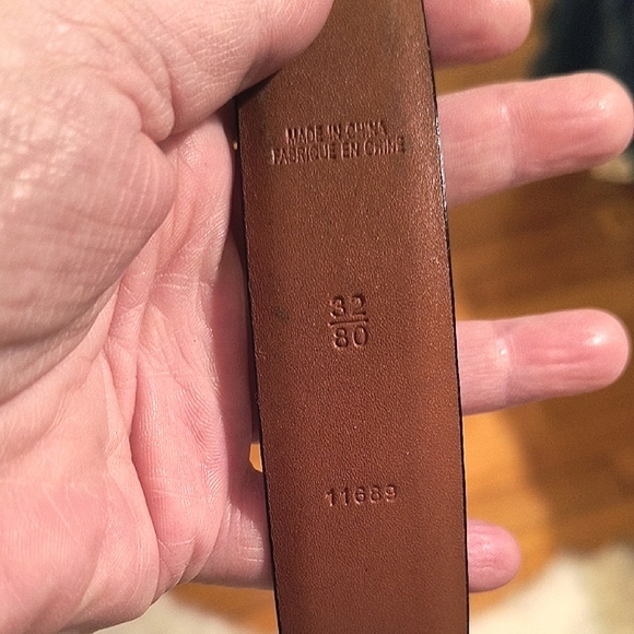 Vintage Polo Ralph Lauren Men's Black Leather Belt. Size 32. Great Condition. - Picture 5 of 6